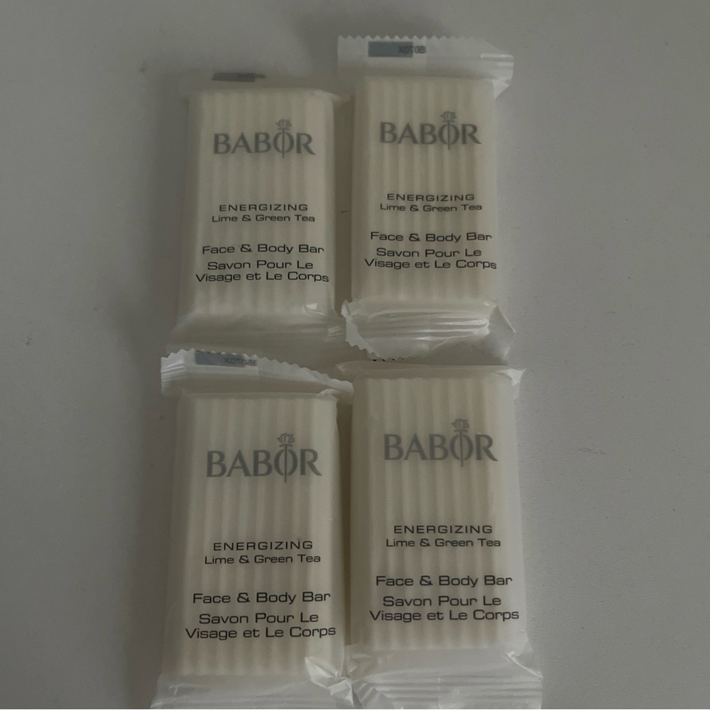 Babor Energizing Lime & Green Tea Soap Set minis 4 bars of soap included